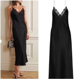 Anine Bing Katy Silk Slip Dress